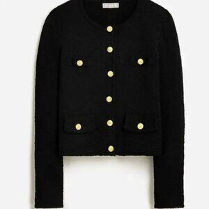 3X Jcrew Cropped lady jacket in textured bouclé